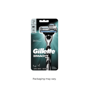 Gillette Mach3 Men's Razor Handle + 1 Blade Refill packaging