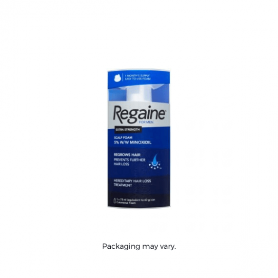 Regaine Extra Strength Foam Extra Strength Minoxidil 5% Foam - 1 Month packaging